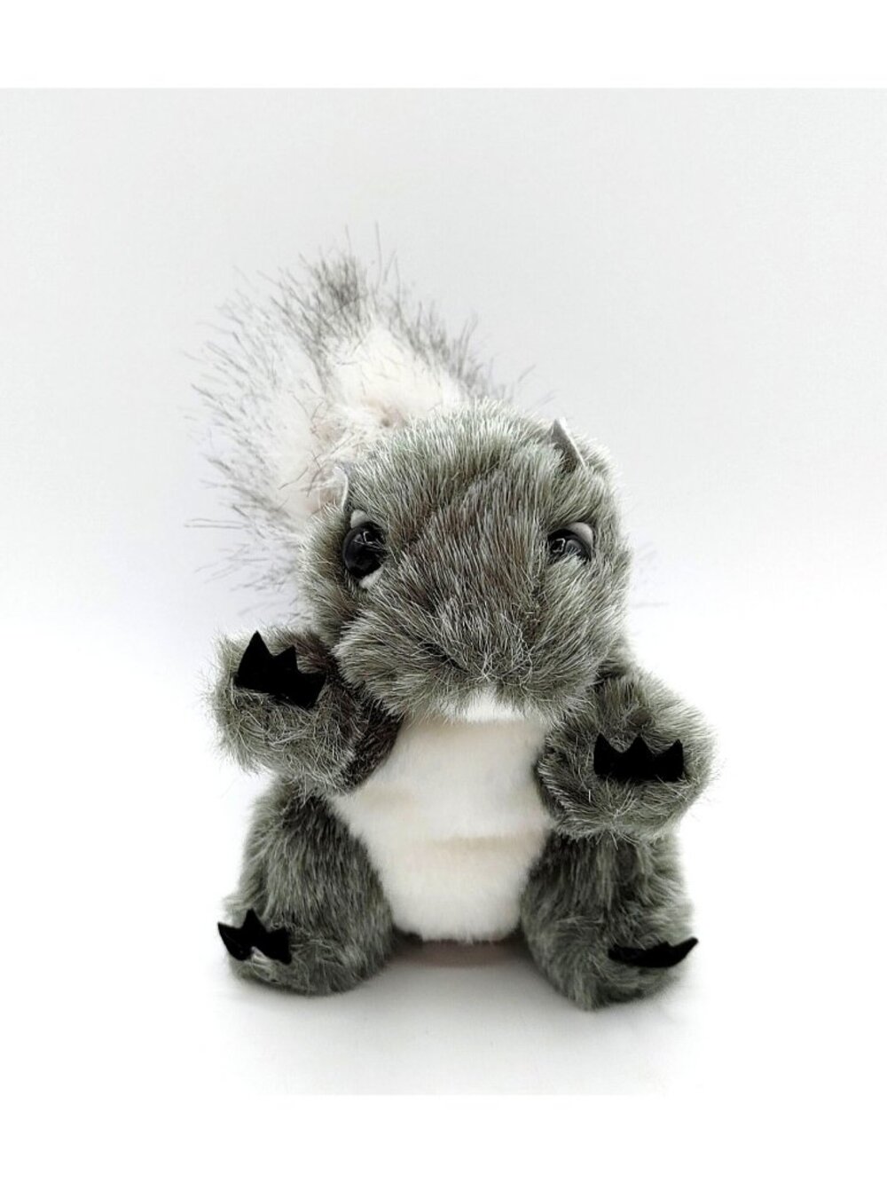 Folkmanis Mini Gray Squirrel Finger Puppet, Dramatic Play, Storytelling